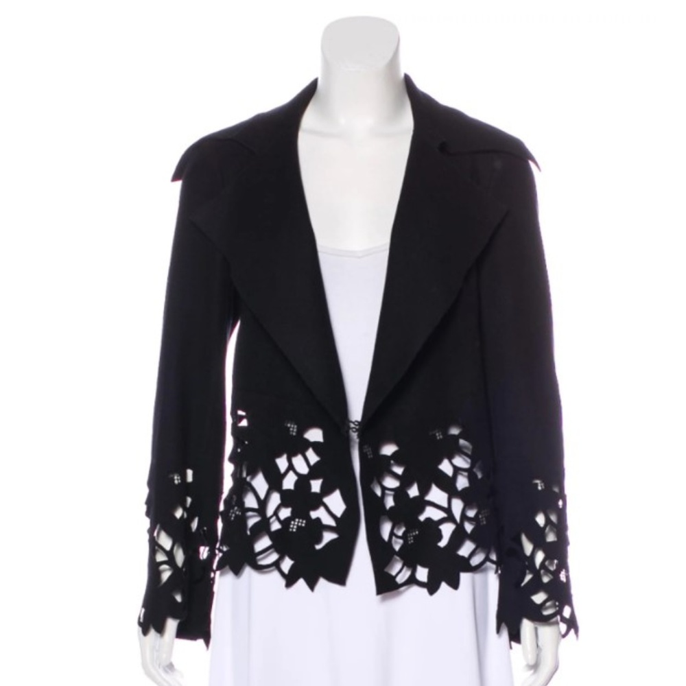 ROBERT RODRIGUEZ Wool Laser Cut Jacket Size: XS